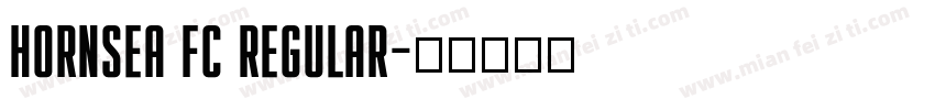 HORNSEA FC REGULAR字体转换